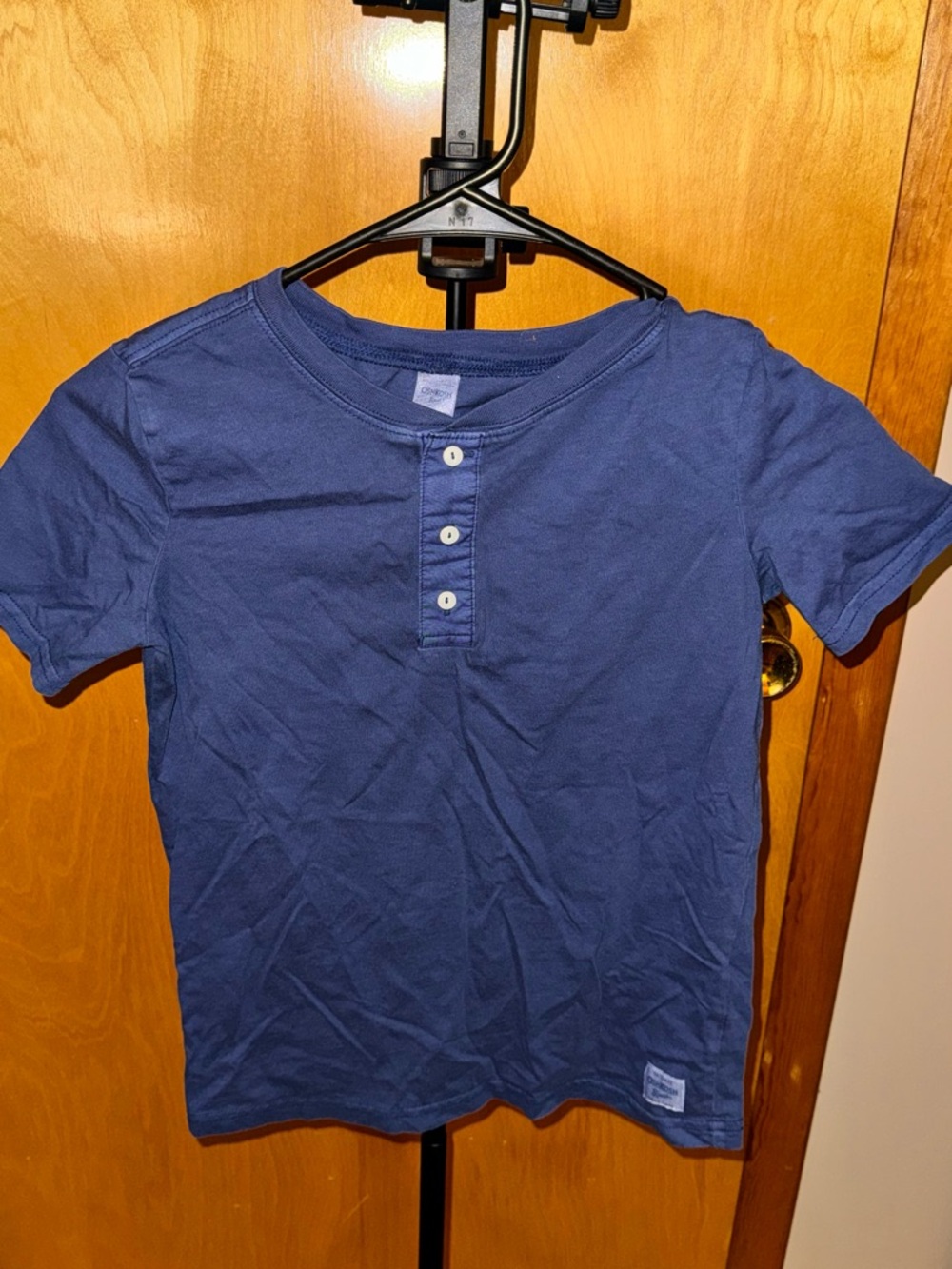 OshKosh B'gosh Short Sleeve Henley Tee - Blue